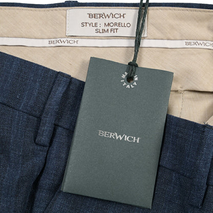 SUMMER SALE｜26SS BERWICH “MORELLO” リネン混 ノータックスリムパンツ
