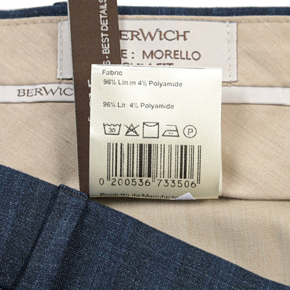 SUMMER SALE｜26SS BERWICH “MORELLO” リネン混 ノータックスリムパンツ