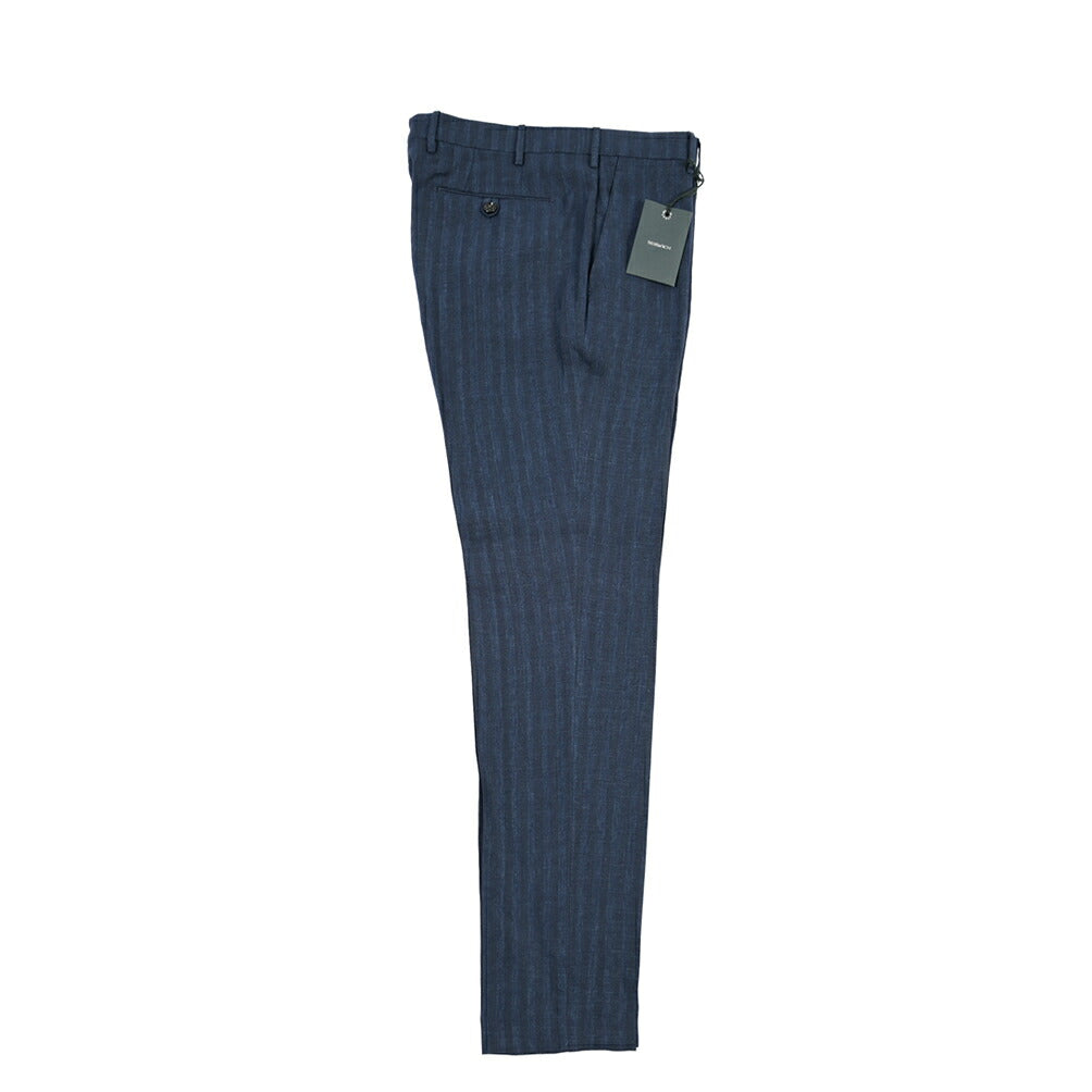 SUMMER SALE｜26SS BERWICH “MORELLO” リネン混 ノータックスリムパンツ