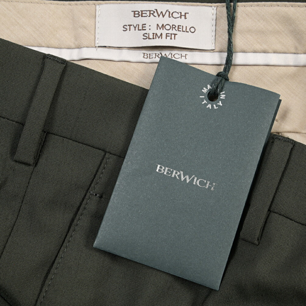 SUMMER SALE｜26SS BERWICH “MORELLO” ストレッチウール ノータックスラックス