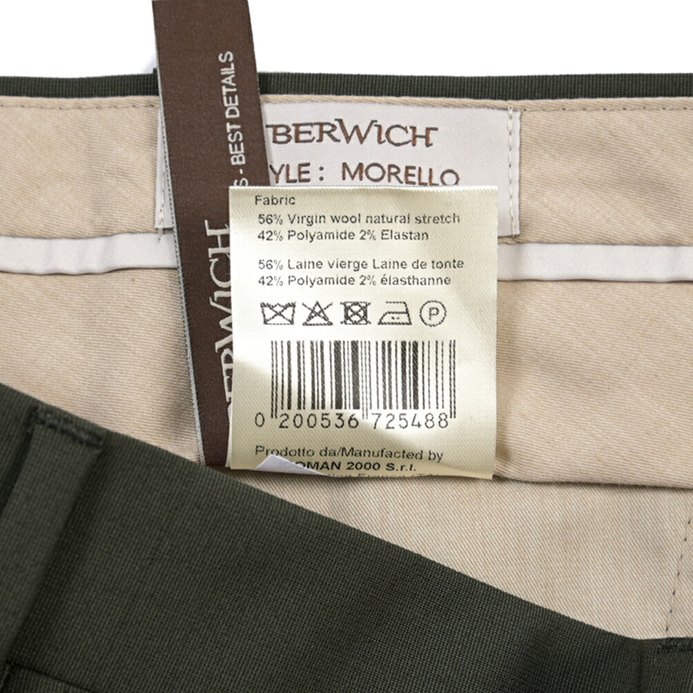 SUMMER SALE｜26SS BERWICH “MORELLO” ストレッチウール ノータックスラックス