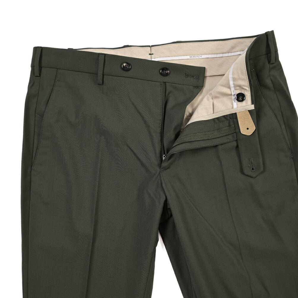 SUMMER SALE｜26SS BERWICH “MORELLO” ストレッチウール ノータックスラックス