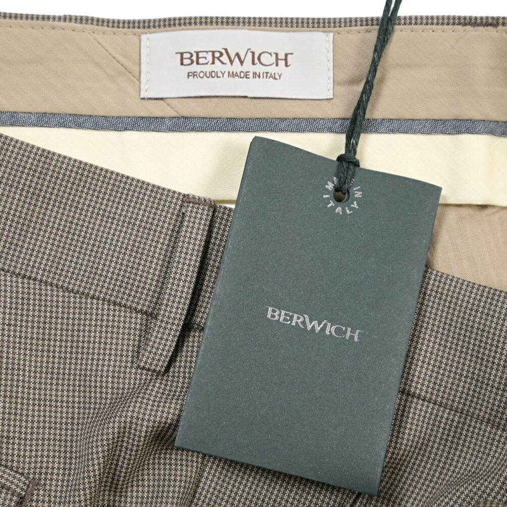 SUMMER SALE｜26SS BERWICH “RETRO THECA 1P” ヴァージンウール100% ワンタックスラックス