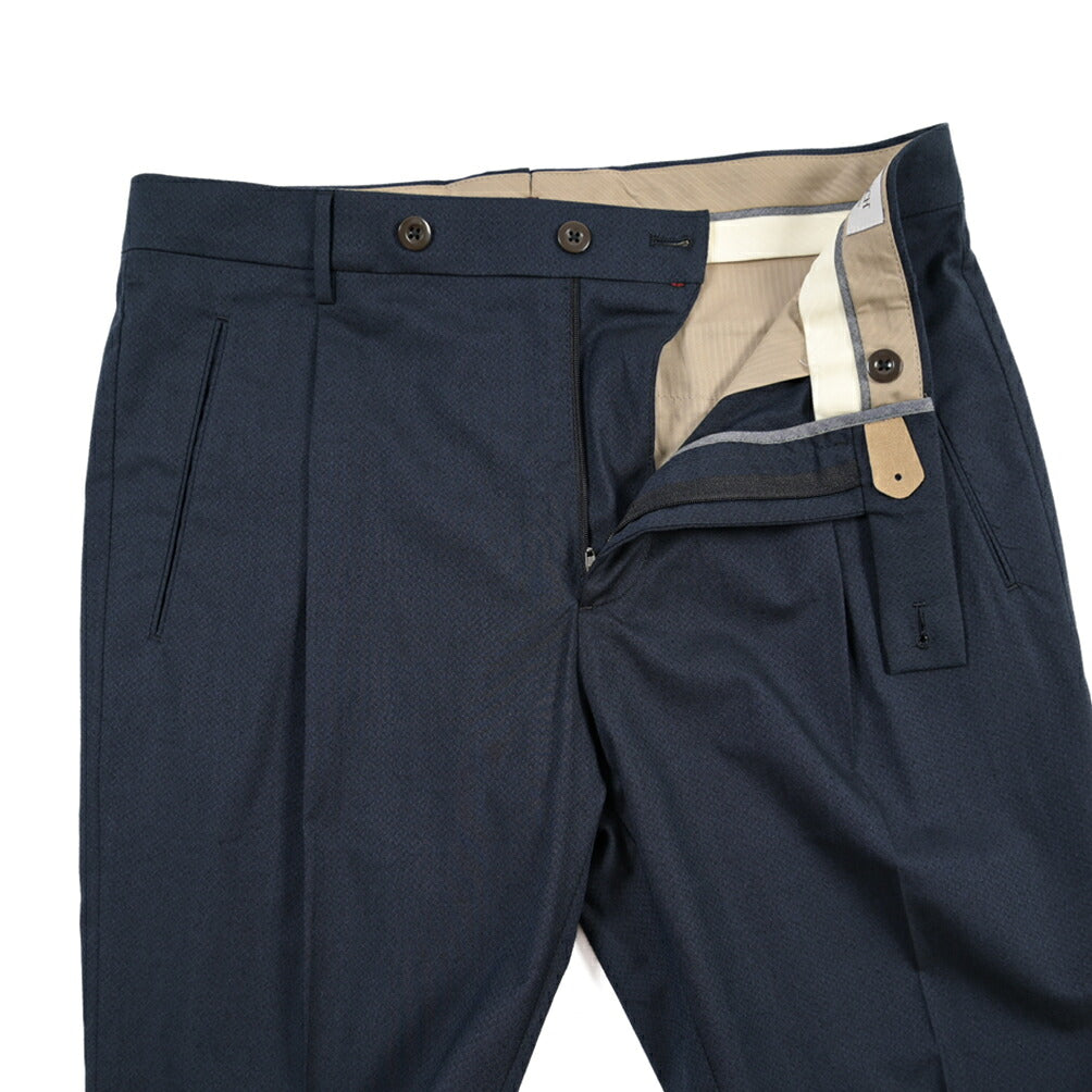 SUMMER SALE｜26SS BERWICH “RETRO THECA 1P” ストレッチコットン ワンタックパンツ