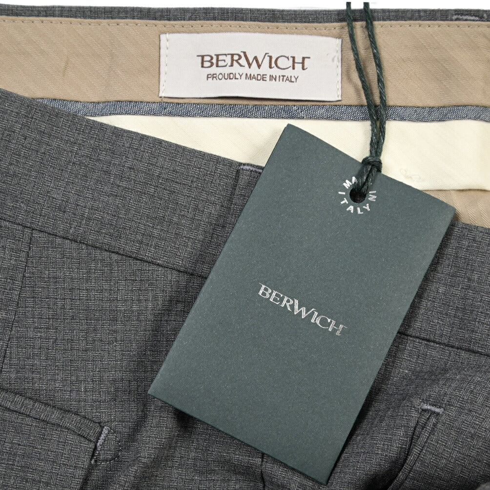 SUMMER SALE｜26SS BERWICH “RETRO THECA 1P” ストレッチコットン ワンタックパンツ
