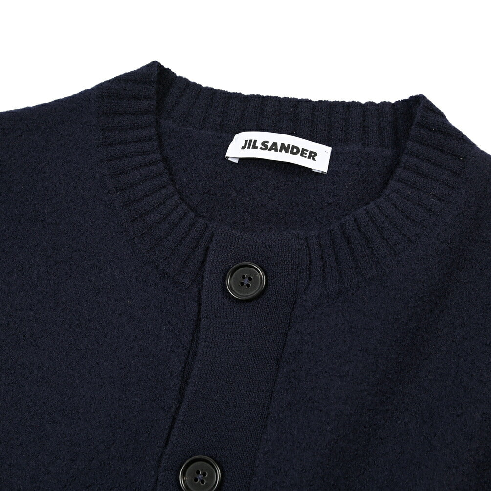 26-27AW JIL SANDER メリノウール100% ミドルゲージニットカーディガン