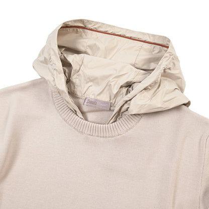 26-27AW HERNO “RESORT” コットン100% フード付きニットセーター
