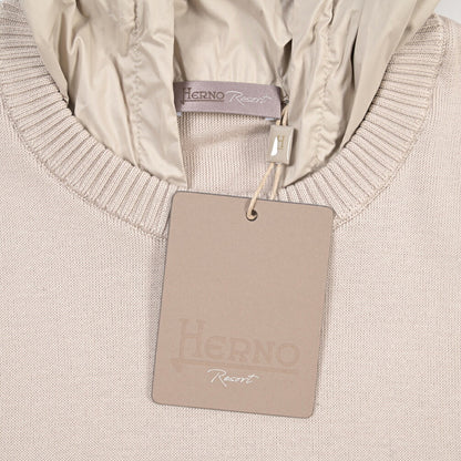 26-27AW HERNO “RESORT” コットン100% フード付きニットセーター