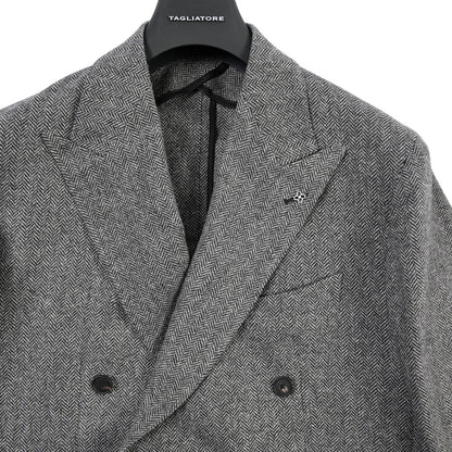 26-27AW TAGLIATORE “NAPOLI” カシミヤ混ヴァージンウール 6Bダブルテーラードジャケット