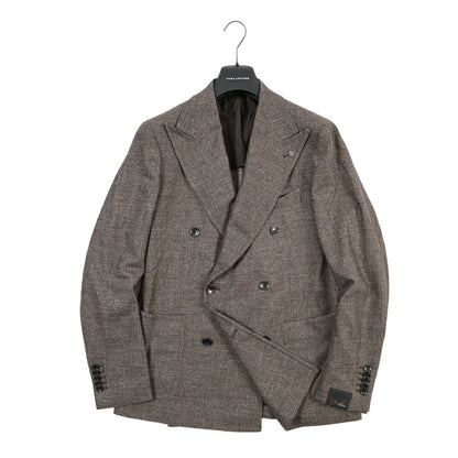 26-27AW TAGLIATORE シルク混ウール 6Bダブルテーラードジャケット