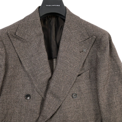 26-27AW TAGLIATORE シルク混ウール 6Bダブルテーラードジャケット