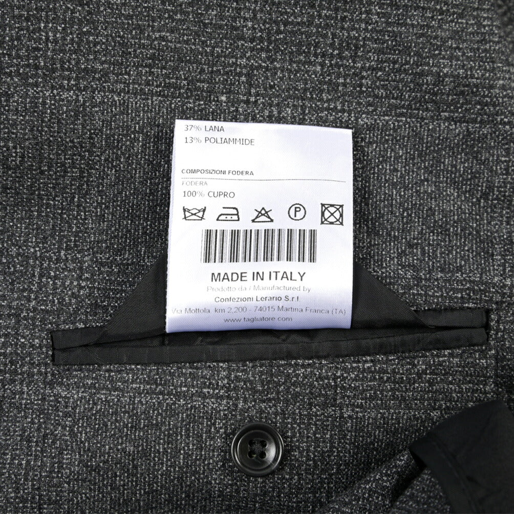 26-27AW TAGLIATORE “MONTECARLO” ウール混コットン 2Bシングルテーラードスーツ / Exclusive Garment