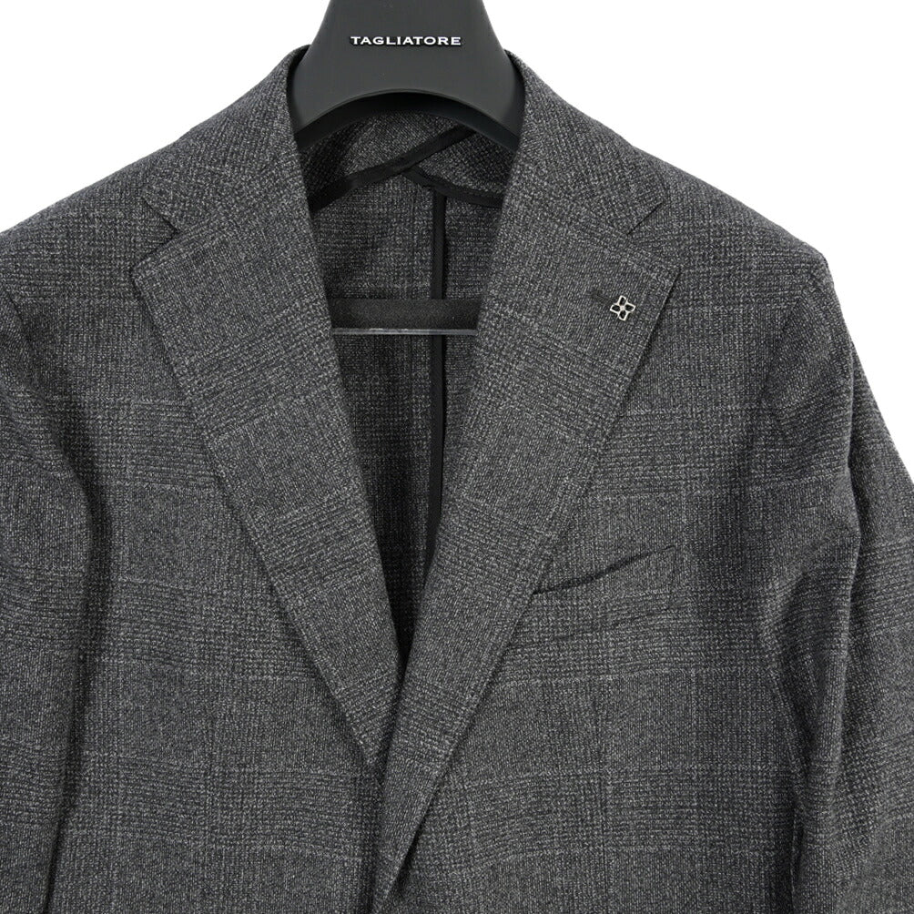 26-27AW TAGLIATORE “MONTECARLO” ウール混コットン 2Bシングルテーラードスーツ / Exclusive Garment