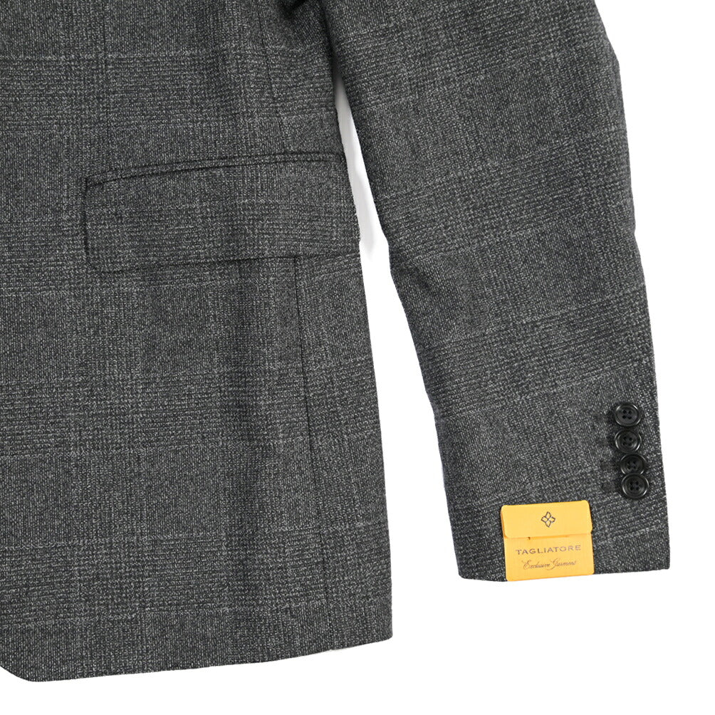 26-27AW TAGLIATORE “MONTECARLO” ウール混コットン 2Bシングルテーラードスーツ / Exclusive Garment