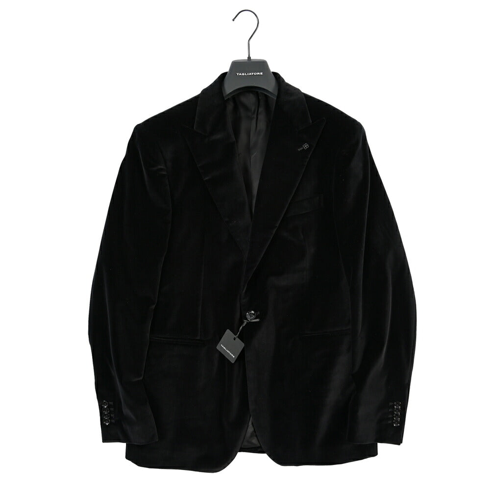 26-27AW TAGLIATORE 1FNJ15A ストレッチコットン 2Bシングルベロアジャケット