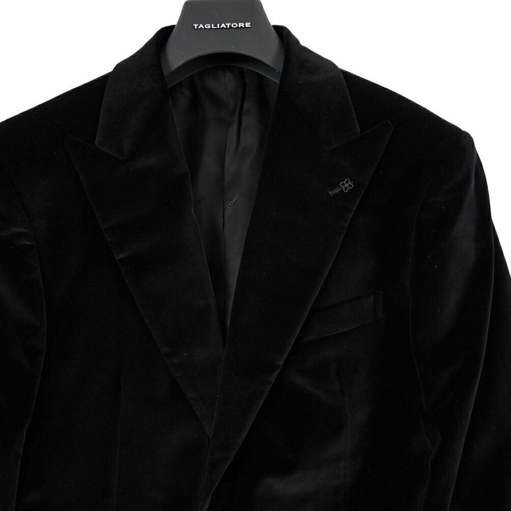 26-27AW TAGLIATORE 1FNJ15A ストレッチコットン 2Bシングルベロアジャケット