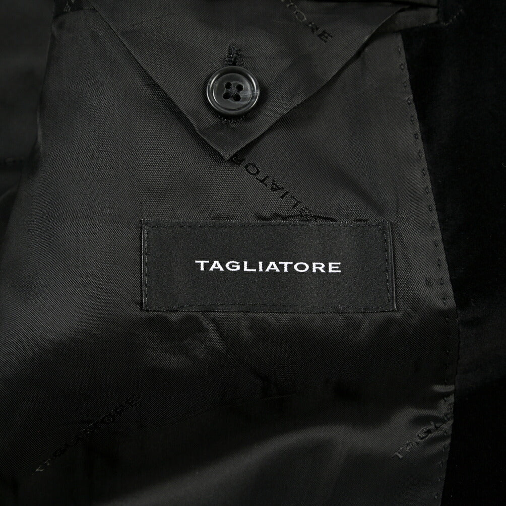 26-27AW TAGLIATORE 1FNJ15A ストレッチコットン 2Bシングルベロアジャケット