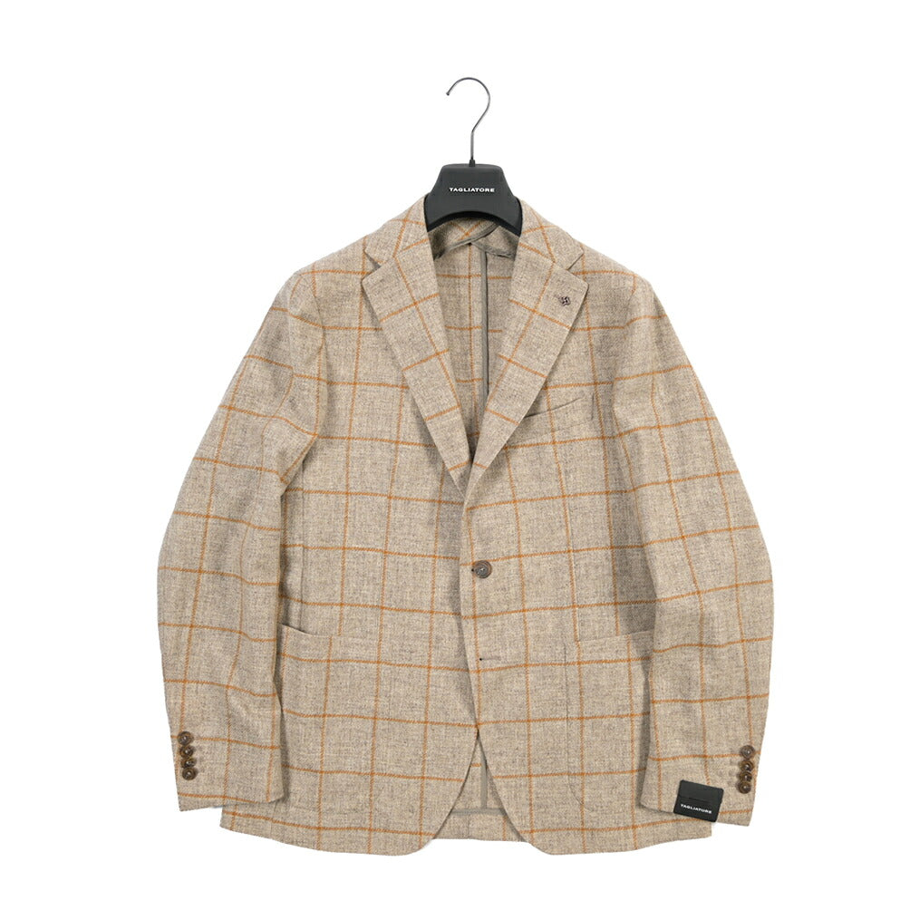 26-27AW TAGLIATORE “MONTECARLO” カシミヤ混ヴァージンウール 2Bシングルテーラードジャケット