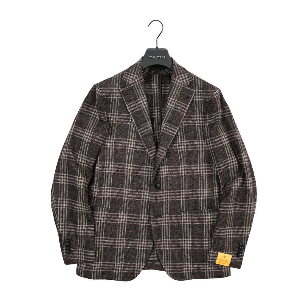 26-27AW TAGLIATORE “MONTECARLO” シルク混ウール 2Bシングルテーラードジャケット / Exclusive Garment