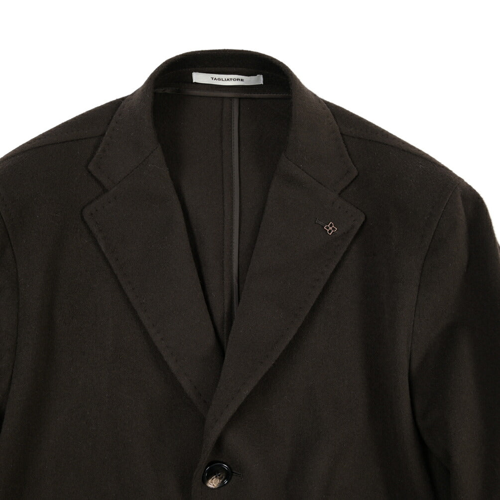 26-27AW TAGLIATORE “COLORADO” カシミヤ混ウール 3Bシングルチェスターコート / Exclusive Garment