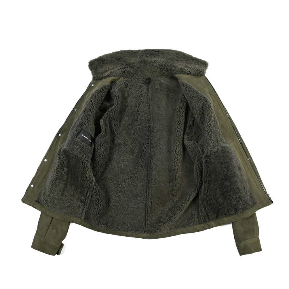 26-27AW TAGLIATORE “STOW” ラムレザー100% ムートンジャケット