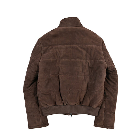 26-27AW TAGLIATORE “MASSEY” ラムレザー100% スタンドカラー中綿ブルゾン