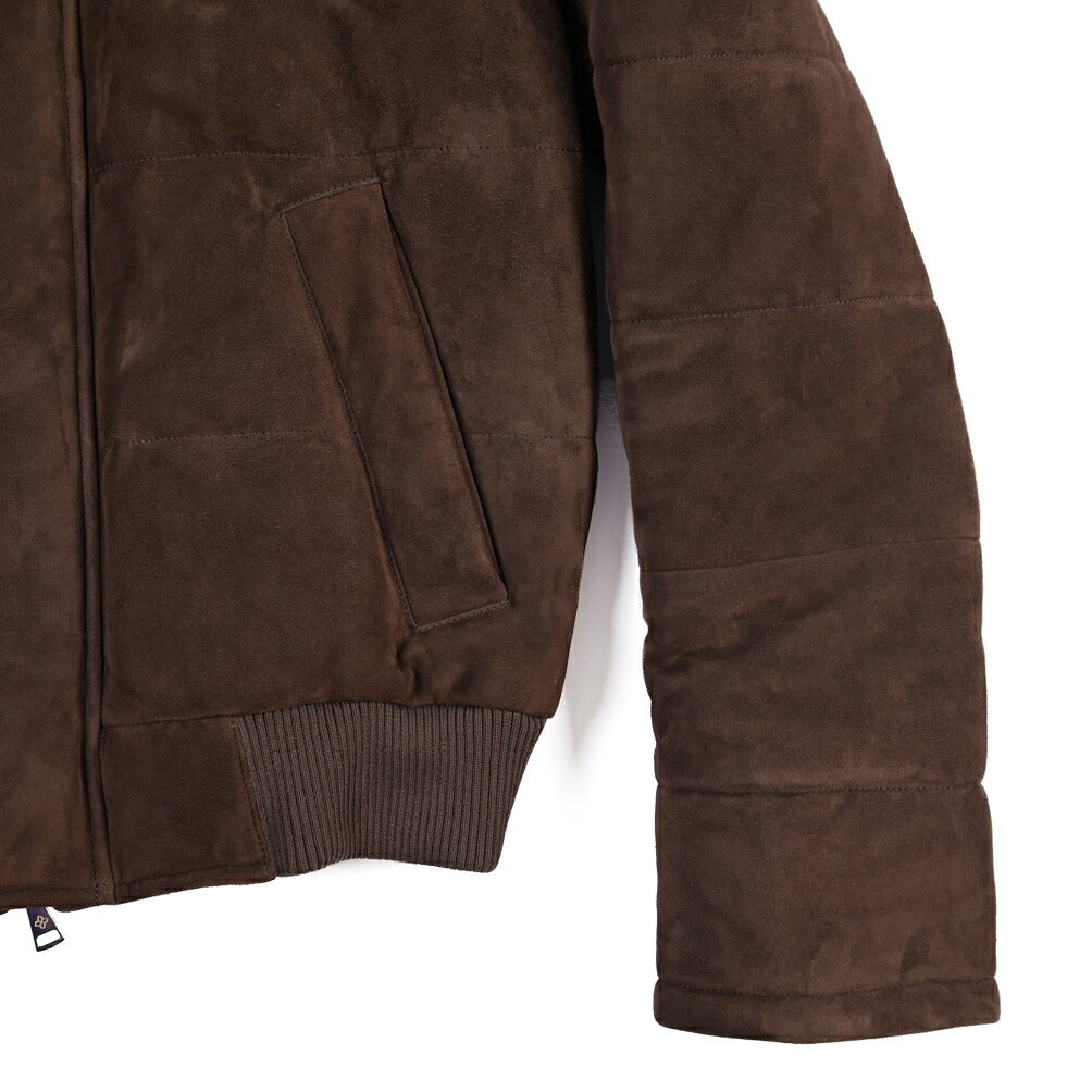 26-27AW TAGLIATORE “MASSEY” ラムレザー100% スタンドカラー中綿ブルゾン