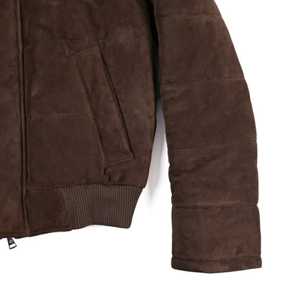 26-27AW TAGLIATORE “MASSEY” ラムレザー100% スタンドカラー中綿ブルゾン
