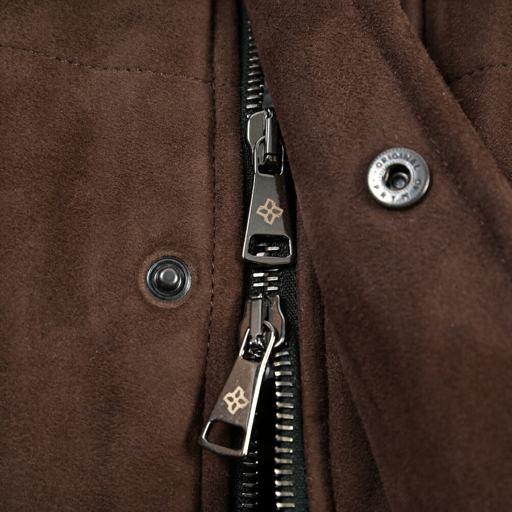 26-27AW TAGLIATORE “MASSEY” ラムレザー100% スタンドカラー中綿ブルゾン