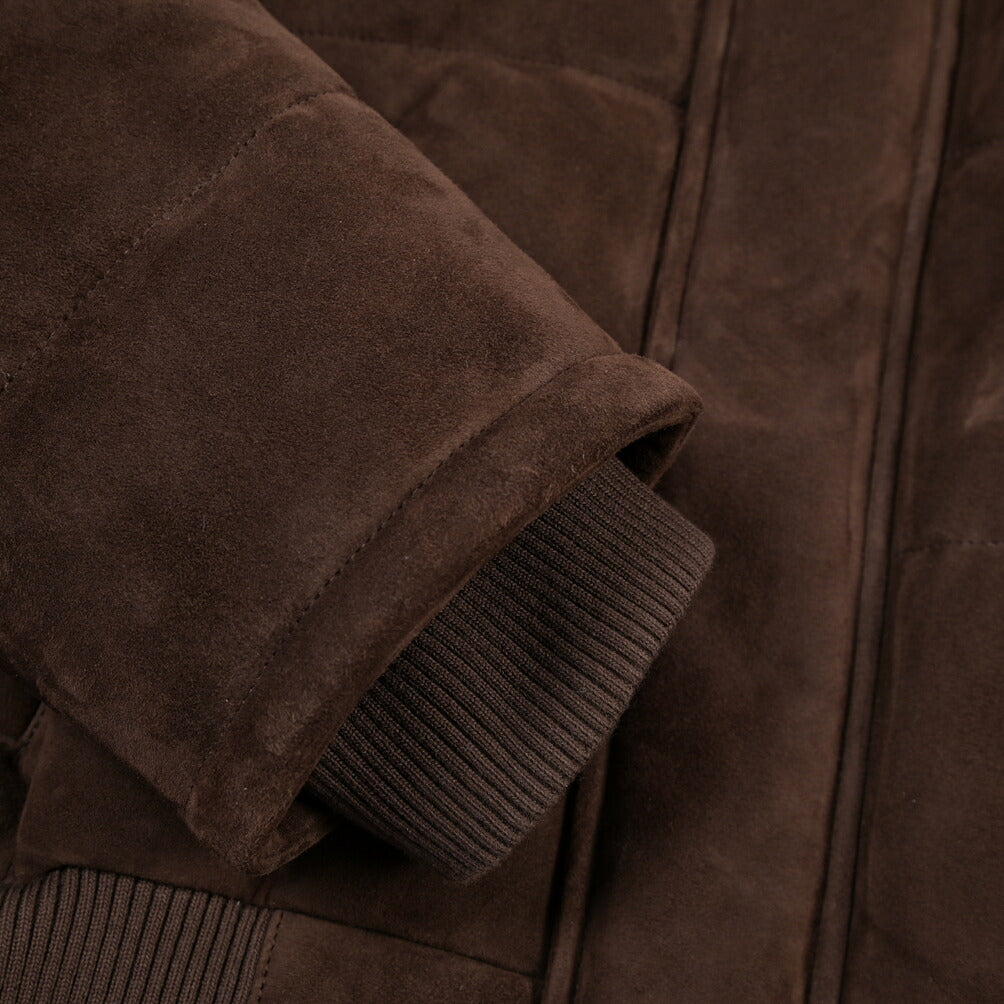 26-27AW TAGLIATORE “MASSEY” ラムレザー100% スタンドカラー中綿ブルゾン