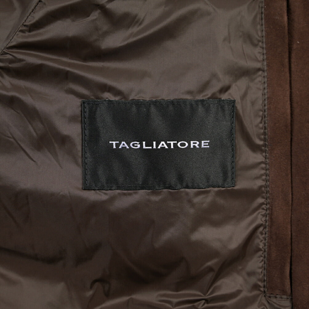 26-27AW TAGLIATORE “MASSEY” ラムレザー100% スタンドカラー中綿ブルゾン