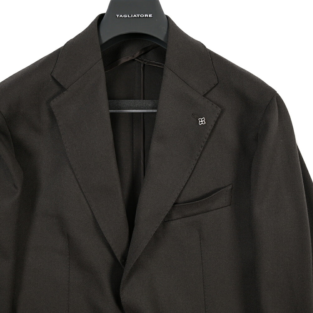 26-27AW TAGLIATORE “NAPOLI” ストレッチウール 段返り3Bシングルテーラードスーツ