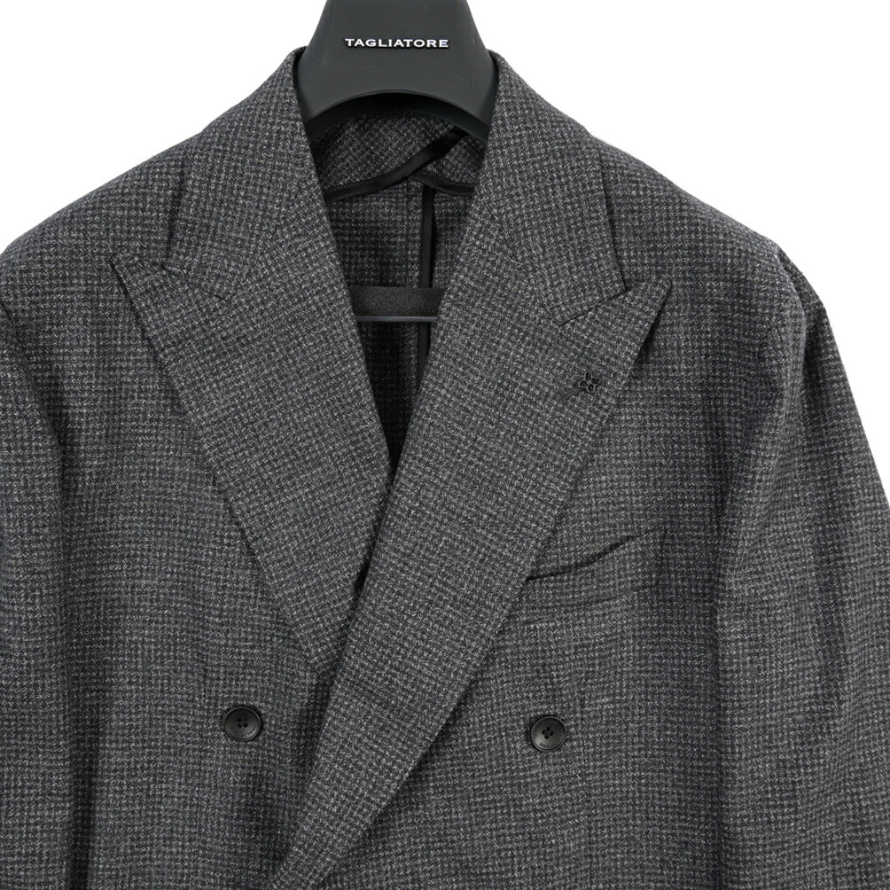 26-27AW TAGLIATORE “NAPOLI” ウール混コットン 6Bダブルテーラードスーツ / Exclusive Garment