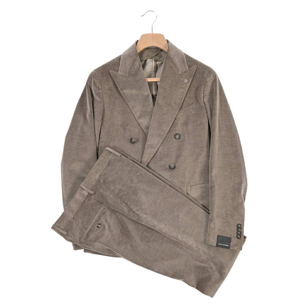 26-27AW TAGLIATORE “MONTECARLO” カシミヤ混コットン 6Bダブル中畝コーデュロイスーツ / ZEGNA製生地(CASHCO)
