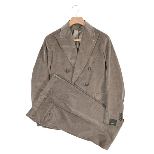 26-27AW TAGLIATORE “MONTECARLO” カシミヤ混コットン 6Bダブル中畝コーデュロイスーツ / ZEGNA製生地(CASHCO)