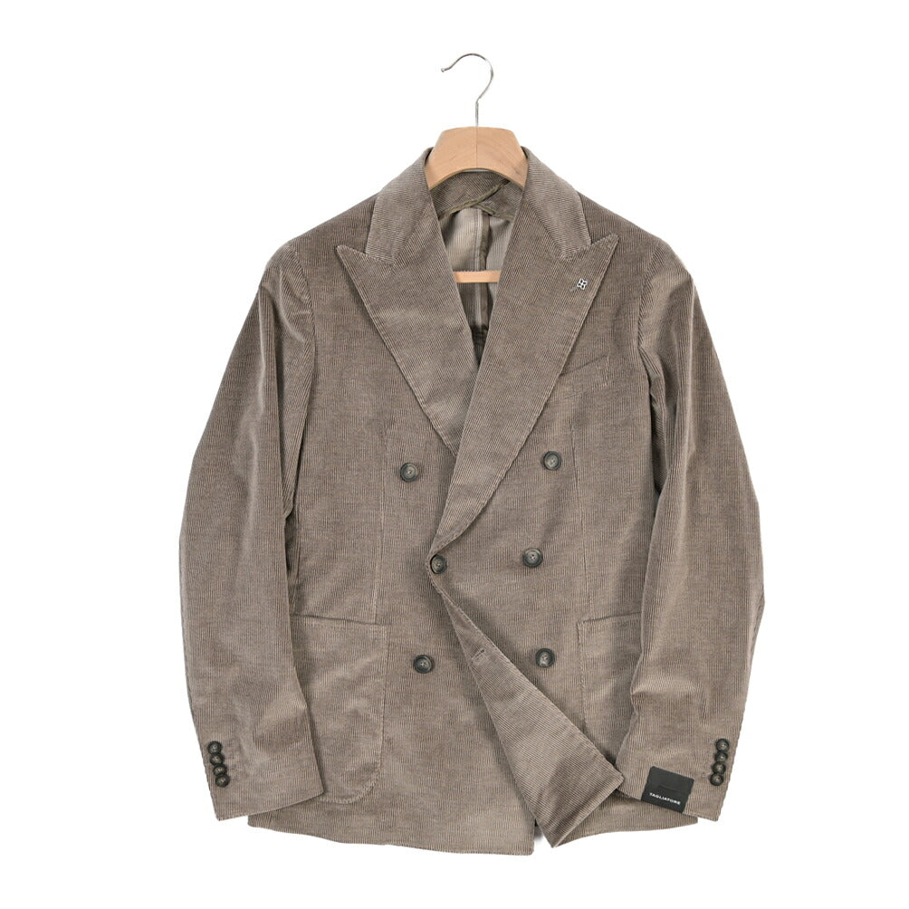 26-27AW TAGLIATORE “MONTECARLO” カシミヤ混コットン 6Bダブル中畝コーデュロイスーツ / ZEGNA製生地(CASHCO)