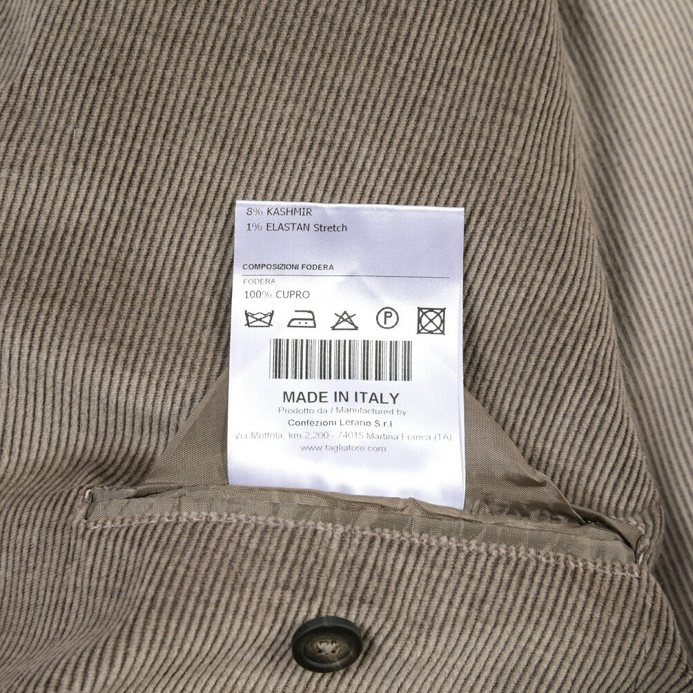 26-27AW TAGLIATORE “MONTECARLO” カシミヤ混コットン 6Bダブル中畝コーデュロイスーツ / ZEGNA製生地(CASHCO)