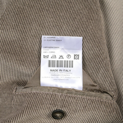 26-27AW TAGLIATORE “MONTECARLO” カシミヤ混コットン 6Bダブル中畝コーデュロイスーツ / ZEGNA製生地(CASHCO)