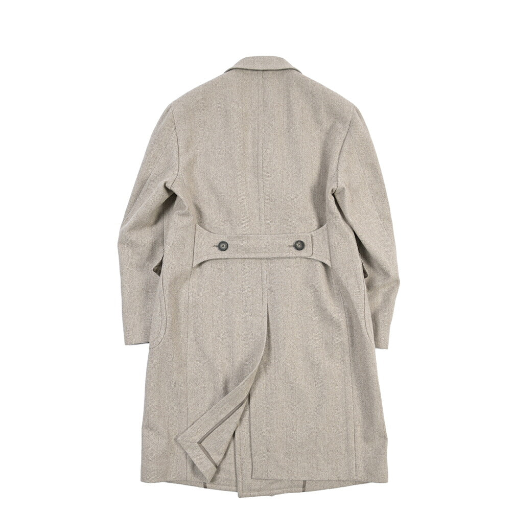 26-27AW TAGLIATORE “C-RUPERT” ヴァージンウール100% 6Bダブルヘリンボーンコート / Exclusive Garment