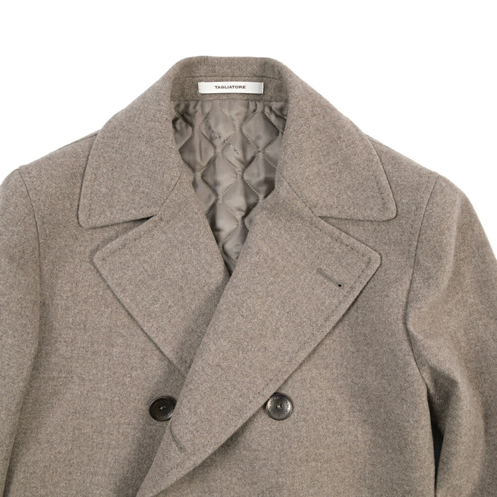 26-27AW TAGLIATORE “C-STEPHAN” ヴァージンウール100% 6Bダブルヘリンボーンコート