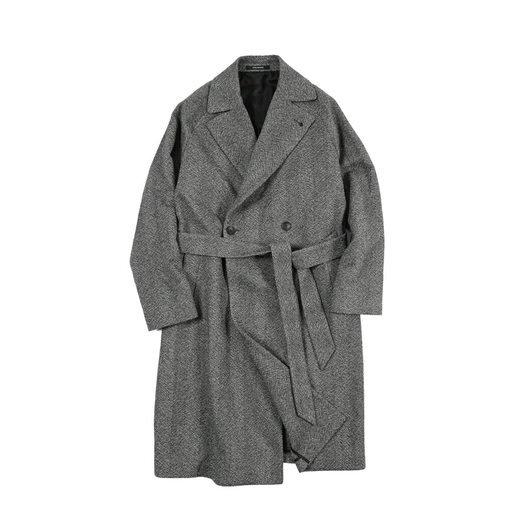 26-27AW TAGLIATORE “HENDRICKS” ヴァージンウール100% 2Bダブルヘリンボーンコート