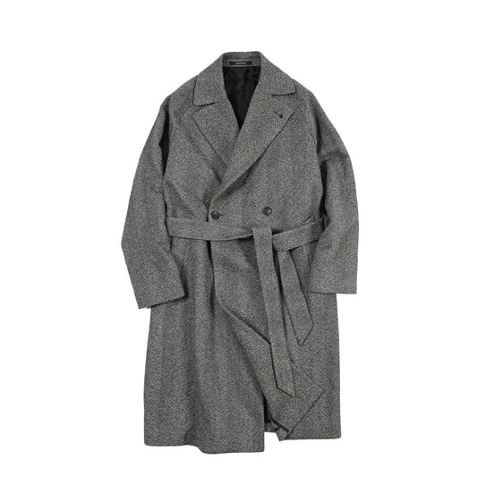 26-27AW TAGLIATORE “HENDRICKS” ヴァージンウール100% 2Bダブルヘリンボーンコート