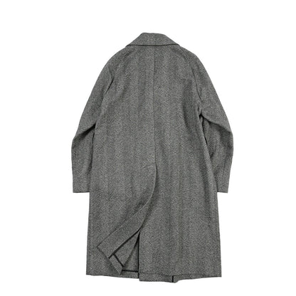 26-27AW TAGLIATORE “HENDRICKS” ヴァージンウール100% 2Bダブルヘリンボーンコート