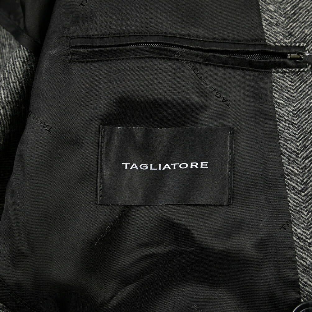 26-27AW TAGLIATORE “HENDRICKS” ヴァージンウール100% 2Bダブルヘリンボーンコート