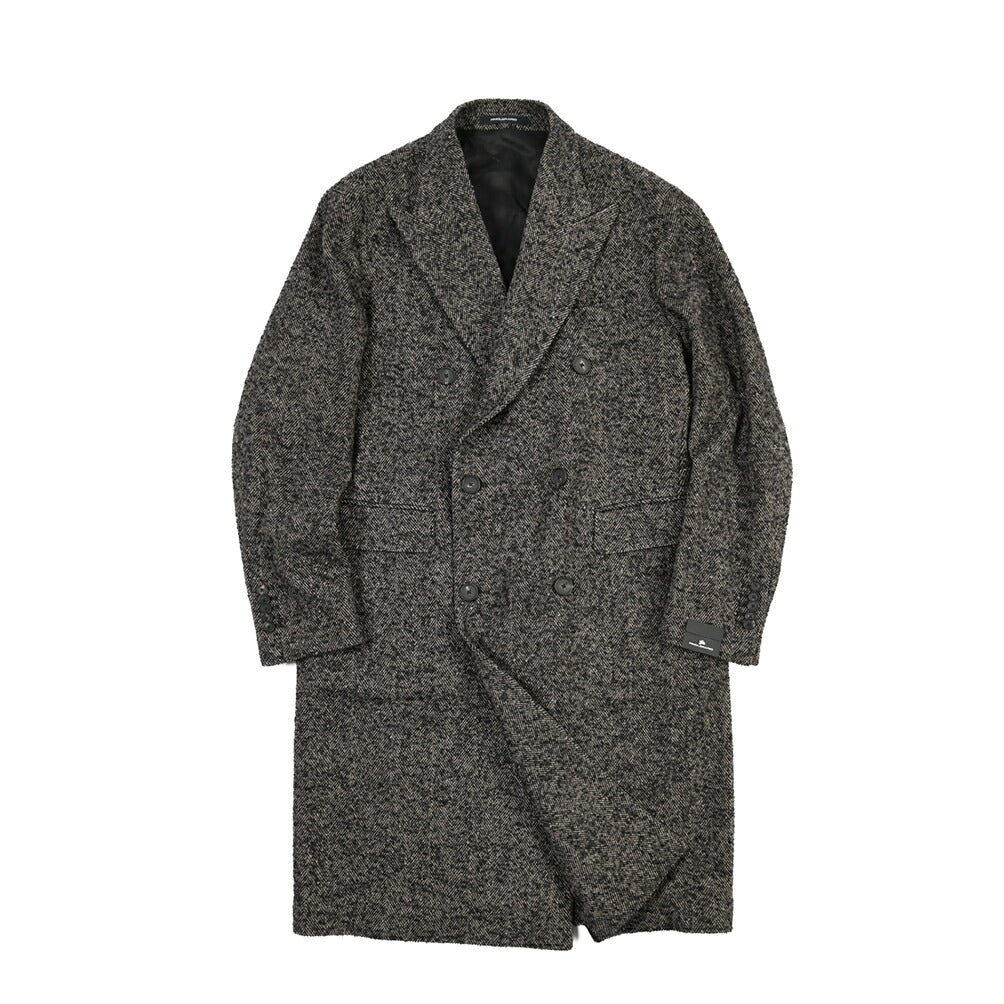 26-27AW TAGLIATORE “C-LD10B” ウール混 6Bダブルヘリンボーンコート / Exclusive Garment