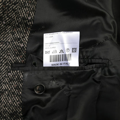 26-27AW TAGLIATORE “C-LD10B” ウール混 6Bダブルヘリンボーンコート / Exclusive Garment