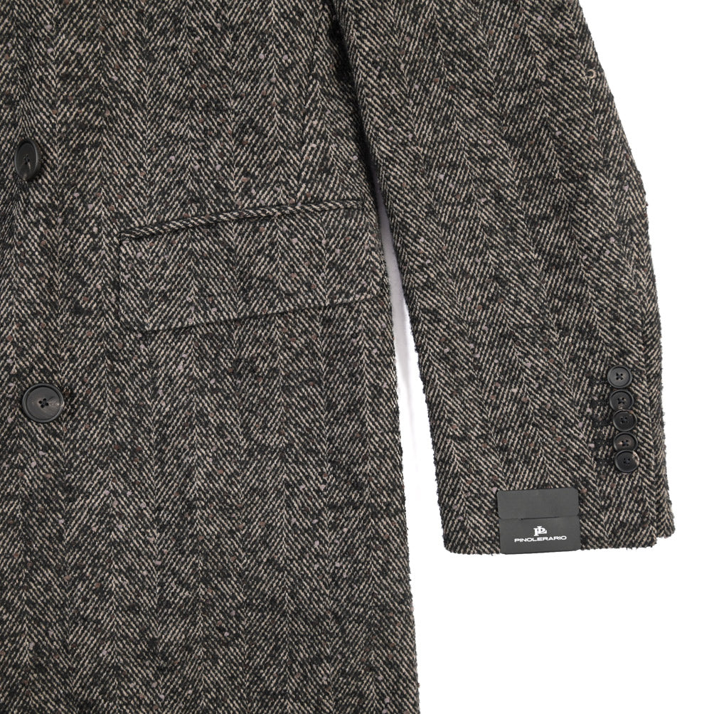 26-27AW TAGLIATORE “C-LD10B” ウール混 6Bダブルヘリンボーンコート / Exclusive Garment
