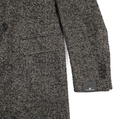 26-27AW TAGLIATORE “C-LD10B” ウール混 6Bダブルヘリンボーンコート / Exclusive Garment