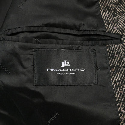 26-27AW TAGLIATORE “C-LD10B” ウール混 6Bダブルヘリンボーンコート / Exclusive Garment