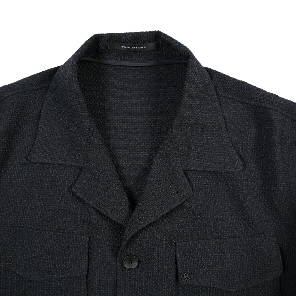 26-27AW TAGLIATORE “G-BROOK” ストレッチウール サファリシャツジャケット / Exclusive Garment